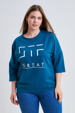 Свитшот 375702 оверсайз трикотажный