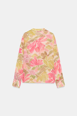 BLUSA ESTAMPADO FLORAL ABALORIOS / Multicolor - Zara фото 9