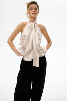Top con cuello de lazo - H&m фото 2
