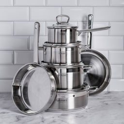 Кастрюля из нержавеющей стали Orion 1л, д14см, h14,5см, s0,05см, дно д12см s0,8мм, стеклянная крышка с пароотводом, мерная шкала (Россия) Подходит для всех видов плит, включая индукционную. - Домашняя мода фото 4