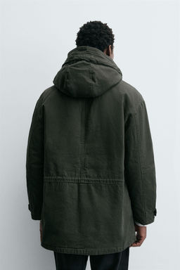 WASHED RELAXED FIT PARKA - Zara фото 3