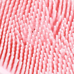 Щётка для мытья и массажа животных, с емкостью для шампуня, розовая - Пижон фото 5