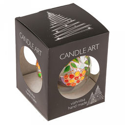 Елочная игрушка шар стеклянная д9,5см, люстр, ручная художественная роспись, подарочная упаковка (Россия) - Домашняя мода фото 8