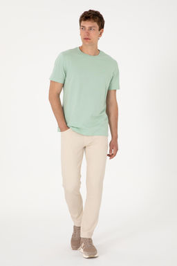 Erkek Regular Fit Bisiklet Yaka Su Ye_ili Basic Ti__rt Sepette S_rpriz _ndirim - U.s. polo assn фото 13