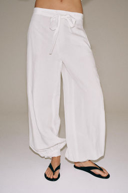PANTAL?N BOMBACHO ZW COLLECTION / Blanco - Zara фото 2