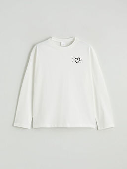 Bisiklet Yaka Bask?l? K?z ?ocuk Pijama Tak?m?