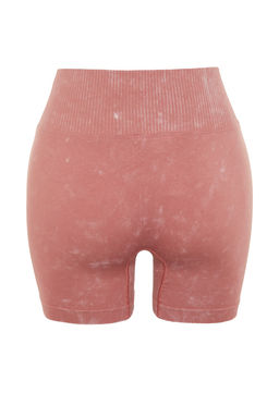 TRENDYOLMILLA Siyah Seamless/Dikissiz Y?kamal? Orme Spor Sort/K?sa Tayt THMSS23TY00034  фото 20