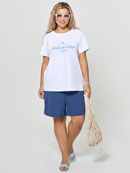 Футболка 0087-18 белый мрамор - Dora фото 30