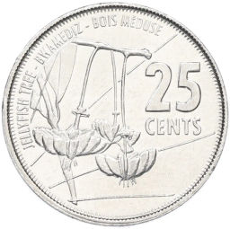 Монета 25 центов 2016 года Сейшелы