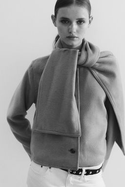 Chaqueta de fieltro con bufanda - H&m фото 2