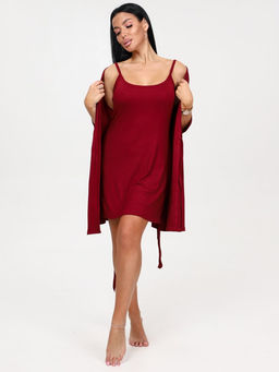 85-ХС ЖЕНСКИЙ КОМПЛЕКТ ДВОЙКА (Бордо) - А-дина фото 2