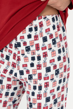 Женский бордово-красный пижамный комплект Неожиданная скидка в корзине - U.s. polo assn фото 7