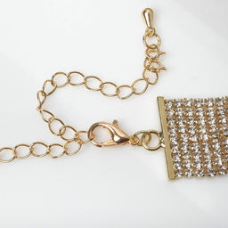 Чокер Лёд аристократичный, цвет белый в золоте, 30 см - Queen fair фото 2