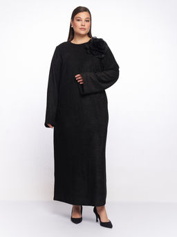 Черное платье с люрексом PP51727BLK01 - Артесса фото 10