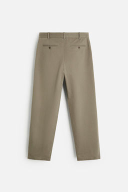 PLEATED CHINO TROUSERS - Zara фото 16