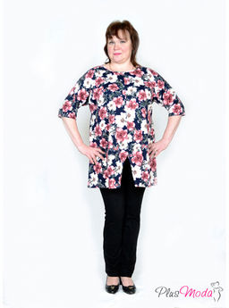 Туника Модель №4 размеры 52-66 - Plusmoda фото 4