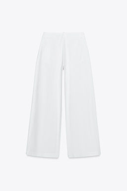 Z1975 MID-WAIST WIDE-LEG JEANS WITH PLEATS - Zara фото 5
