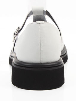 06-M47-12 WHITE Туфли женские (натуральная кожа)
