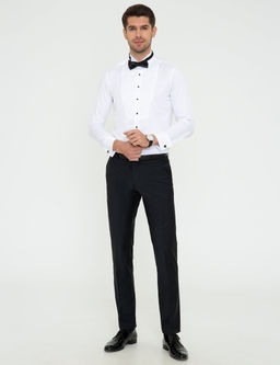 Beyaz Ekstra Slim Fit Smokin G_mlek