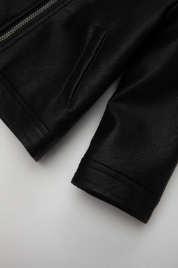 Пальто с плюшевой подкладкой для маленьких мальчиков - Defacto фото 3