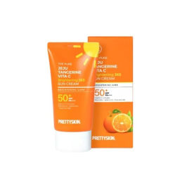 The Pure Jeju Tangerine Vita C Brightening 365 Sun Cream - Крем для лица солнцезащитный с экстрактом мандарина, 50 мл