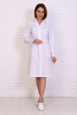 Халат женский 192 ТС. Цвет: белый - Стильб фото 8