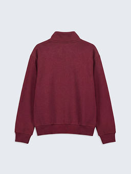 Dik Yaka K?z ?ocuk Sweatshirt