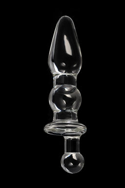 Анальная втулка Sexus Glass, стекло, прозрачная, 17 см, 3,5 см  фото 9