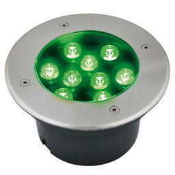 ULU-B12A-9W/GREEN IP67 GREY Светильник светодиодный уличный. Архитектурный встраиваемый. Зеленый свет. Корпус серый. TM Uniel.