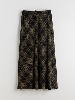 Beli Lastikli Desenli Etek