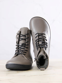 Босоногие ботинки 351.NATAbl.Серый игуана/шерсть