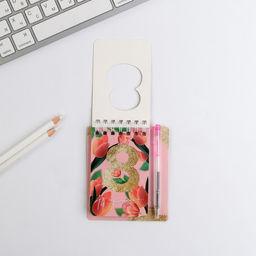 Цена за 2 шт. Подарочный набор, блокнот А7.32 листа, мини-ручка С 8 Марта - Artfox фото 2