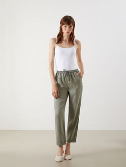 Beli Lastikli Paperbag Kad?n Jean Pantolon