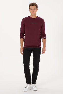 Erkek Bordo Sweatshirt