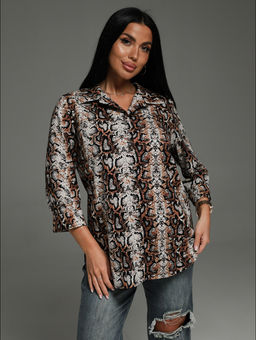 Жанетта туника женская (полоса синий) - Lovetex фото 116