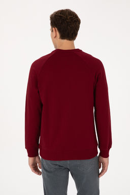 Erkek Bordo Basic Sweatshirt - U.s. polo assn фото 5