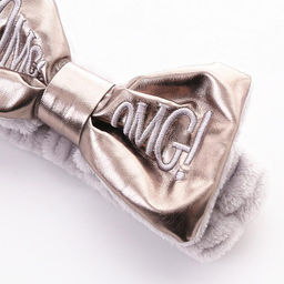 Плюшевая повязка для волос OMG ,цвет сиреневый . - Family фото 4