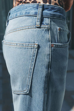 RELAXED LOW-WAIST STRAIGHT-LEG ZW COLLECTION JEANS - Zara фото 2