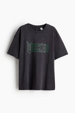 Camiseta boxy con estampado - H&m фото 5