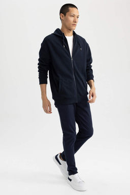 Толстовка Comfort Regular Fit с капюшоном на молнии - Defacto фото 4