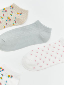 Desenli Kad?n Patik ?orap 5li