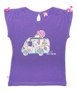 CRB wear/CSK 61321 Футболка для девочки, сиреневый/Ex.Cherubino  фото 2