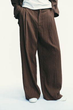 DOUBLE PLEAT TROUSERS WITH FLAPS
