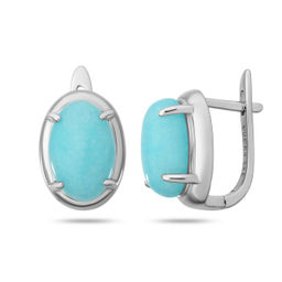 Серьги, амазонит, МЦВА407