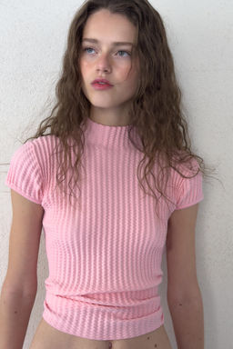 TOP PUNTO ESTRUCTURA / Rosa - Zara фото 8