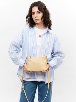 LACCOMA сумка Амелия-желто-бежевый эко кожа хлопок