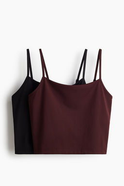 Pack de 2 tops de deporte con sujetador