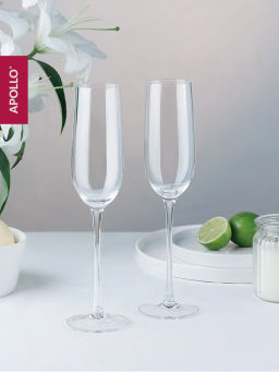 Набор бокалов для шампанского APOLLO Sun 270 мл 2 пр.  фото 3