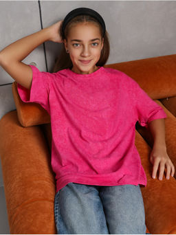 Футболка "Винтаж" Розовый Девочка