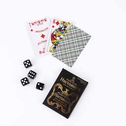 Подарочный набор мужской «Особенный», карты, домино, стопки 2 шт х 30 мл, кости игральные 4 шт